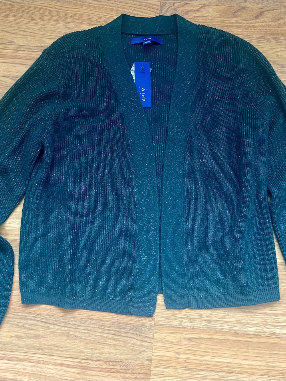 Apt. 9 Emerald Green Open-Front Cardigan